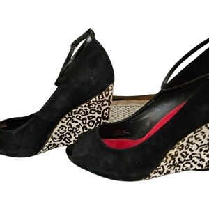 Ankle Strap Cheetah Wedges WHBM